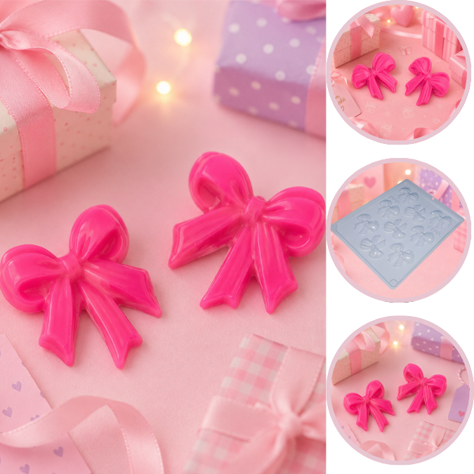 1~10 FORMA SIMPLES LAÇO CÓD.:9788 - (G4) EM ACETATO BWB PARA BOMBOM, DOCES DE CHOCOLATE E CONFEITARIA.(CHOCO)