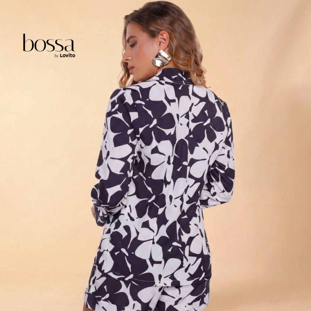 Lovito Bossa Blazer Feminino Estampado BZB16771707 · foto 2