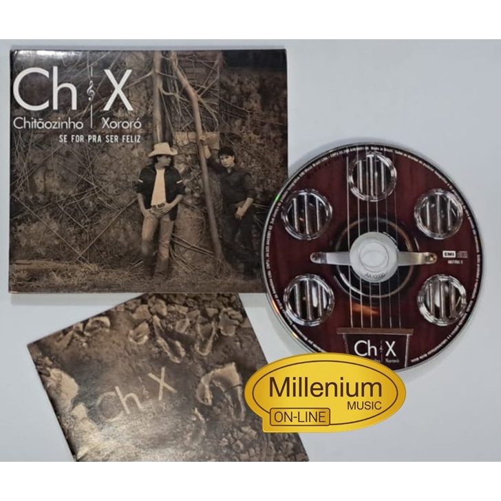 CD Chitãozinho & Xororó  Se For Pra Ser Feliz 2009 Original Gravadora Colecionador Ótimo Estado
