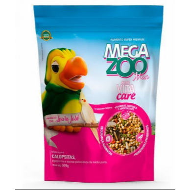 Ração Mix P/ Calopsitas Amigos Do Louro Jose 500g Megazoo
