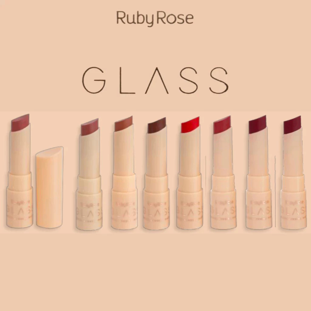 Creamy Glass cor Aleatória sem caixa Batom Creamy Matte Glass Ruby Rose Alta Cobertura Aveludado Acabamento Matte