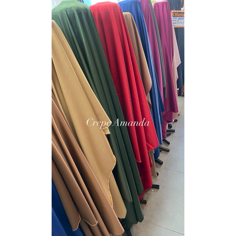 Tecido Crepe Amanda Liso – Caimento Leve e Elegante para Vestidos, Blusas e Moda Feminina