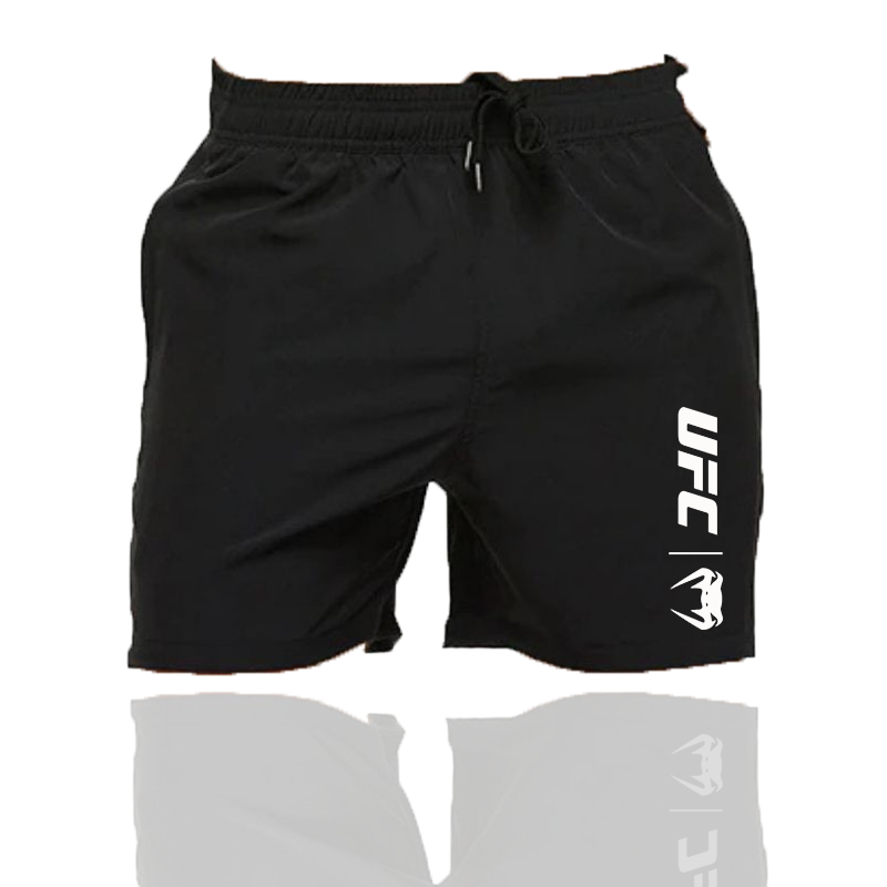 Short Bermuda Tactel com Elastano Preto Masculino Confortável