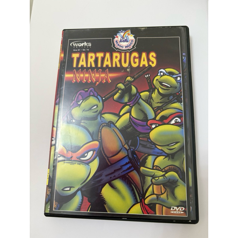 dvd tartarugas ninja desenho