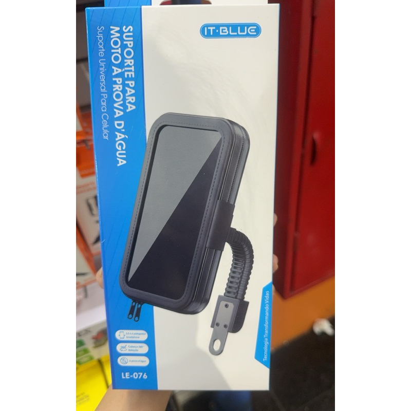 Suporte De Celular Guidão Articulado Para Moto Bike Bicicleta Tela de Até 6.6-Polegadas