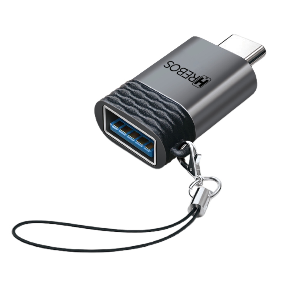 Adaptador OTG USB Para Tipo C Femea Hrebos Metal Pen Drive Celular Original AD-208