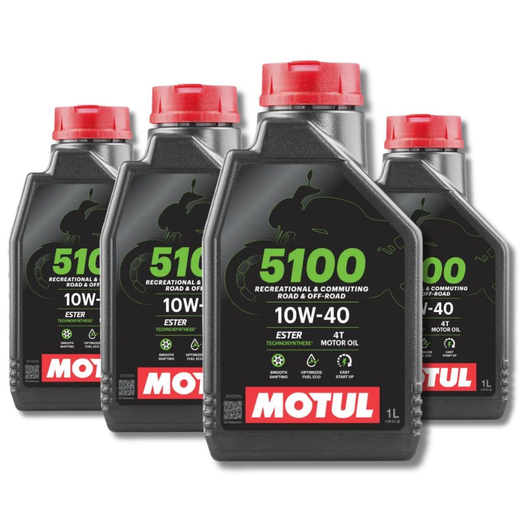 Kit Troca Óleo 4X Motul 5100 10w40 4l Z800 Kawazaki API/SP Promoção