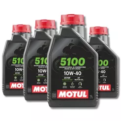 Kit Troca Óleo 4X Motul 5100 10w40 4l Z800 Kawazaki API/SP Promoção