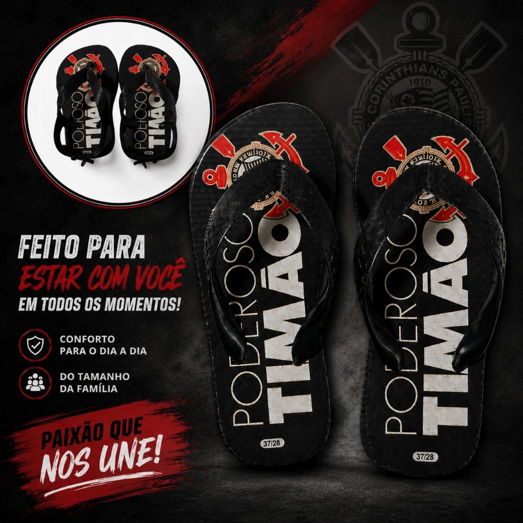 Chinelo time Poderoso Timão e Corinthi@ns
