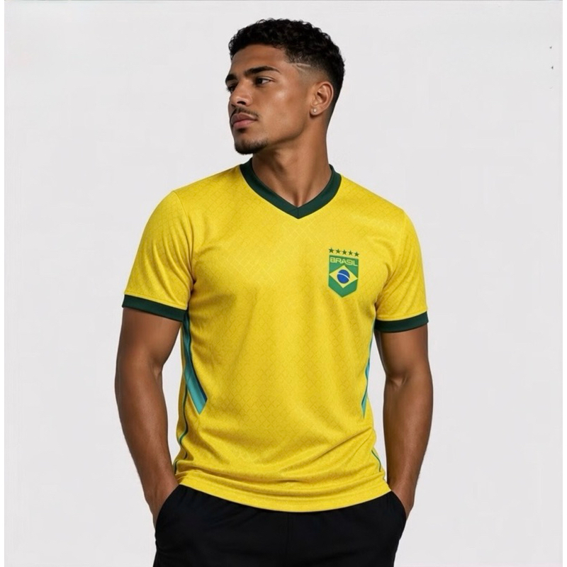 Camisa da Copa Brasil jogador e Torcedor Bordada Dry Fit Seleção Brasileira Futebol Masculina (ÚLTIMAS UNIDADES)