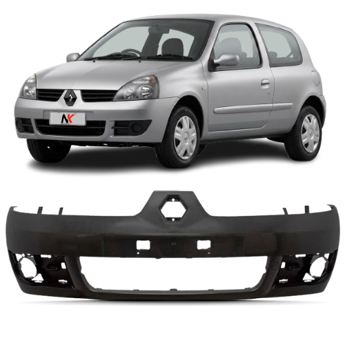 Parachoque Dianteiro Clio 2006 2007 2008 2009 2010 2011 2012 Com Furo