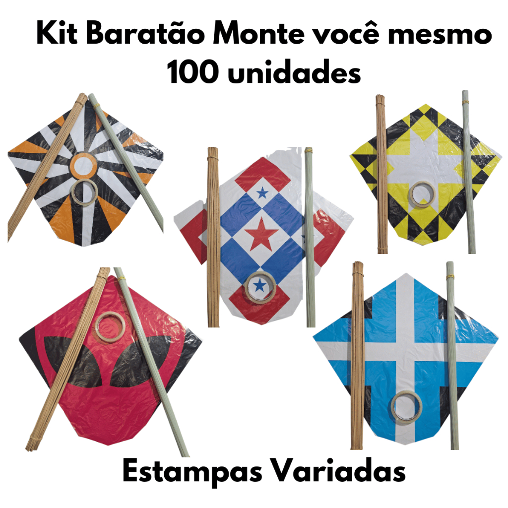 Raia baratao Kit 100 unidades faça você mesmo estampado Grande