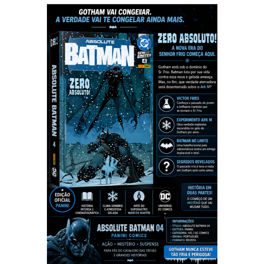 Absolute Batman Vol. 4 Panini Batman Sr. Frio HQ DC Comics