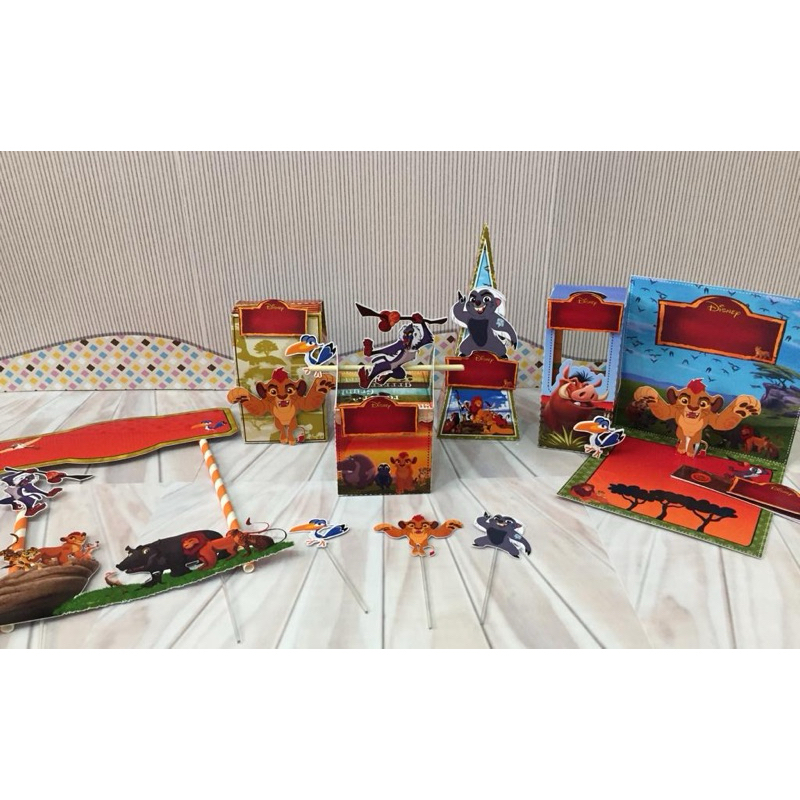 kit Festa Personalizado A Guarda do Leão 3D