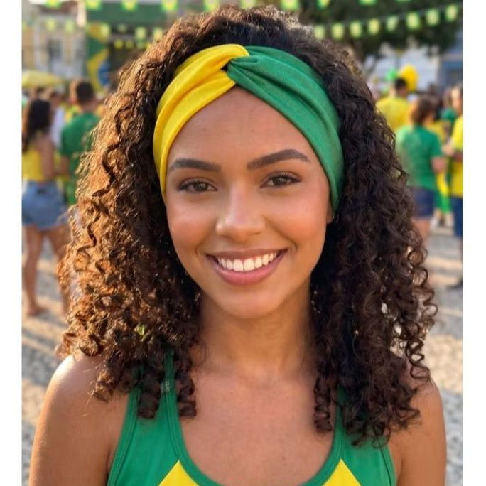Turbante Faixa de Cabelo Brasil Seleção Brasileira Esportes Exclusivo