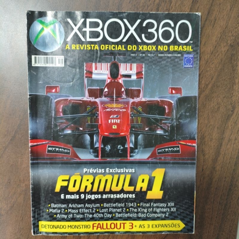 :Revista Xbox 360 Nº 30 Abril 2009  Fórmula 1 Fallout 3 Detonado - Com detalhes