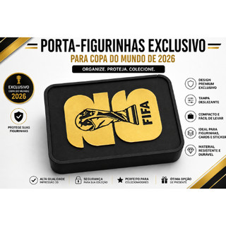 Porta Figurinhas Copa do Mundo Ultra Premium ⚽ Caixa Organizadora para Figurinhas FIFA Colecionável