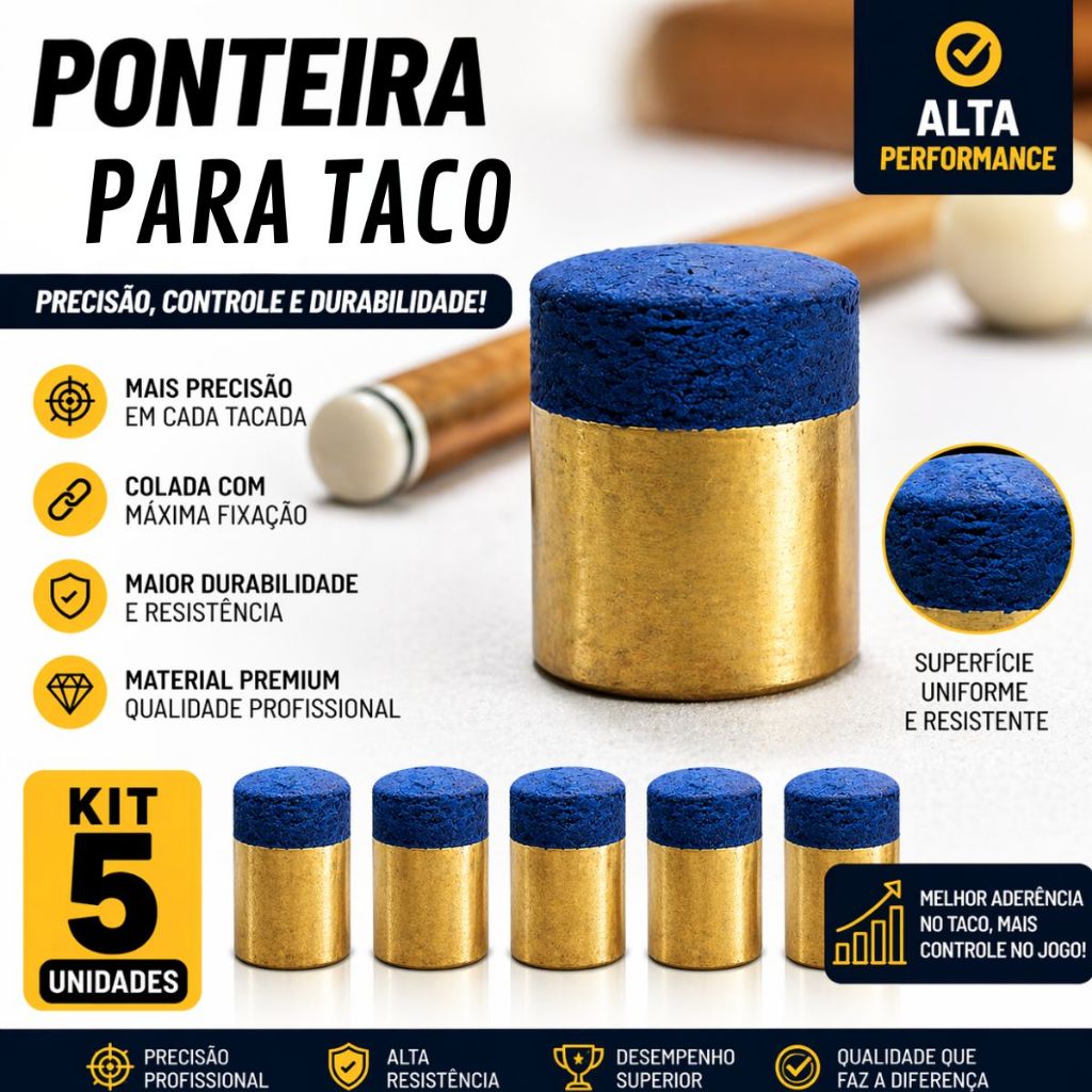 PONTEIRAS VIROLA DE METAL COM SOLA PONTEIRA11 MM TACO DE SINUCA BILHAR SNOOKER