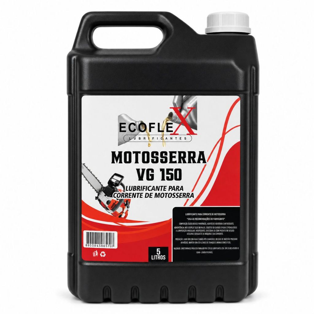 Óleo Lubrificante Para Corrente De Moto Serra Galão 5 Litros Proteçao Para Correntes VG150 Motoserra