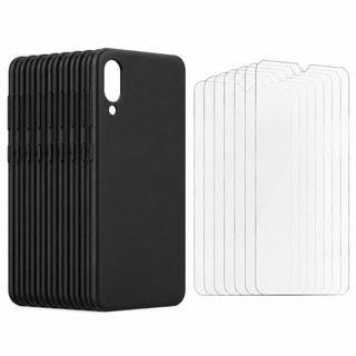 Kit Atacado 10x Capa + Película Vidro Galaxy A16 Cor: Preta
