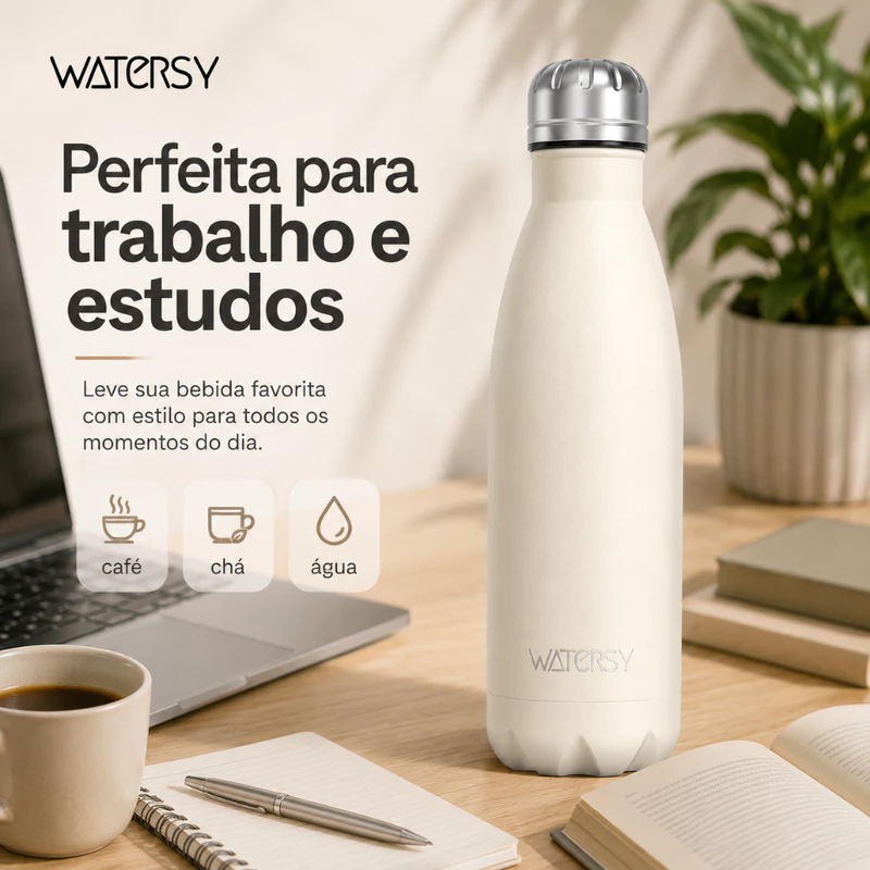 Garrafa Térmica Watersy em Aço Inoxidável 304 Portátil 500ml — foto 8