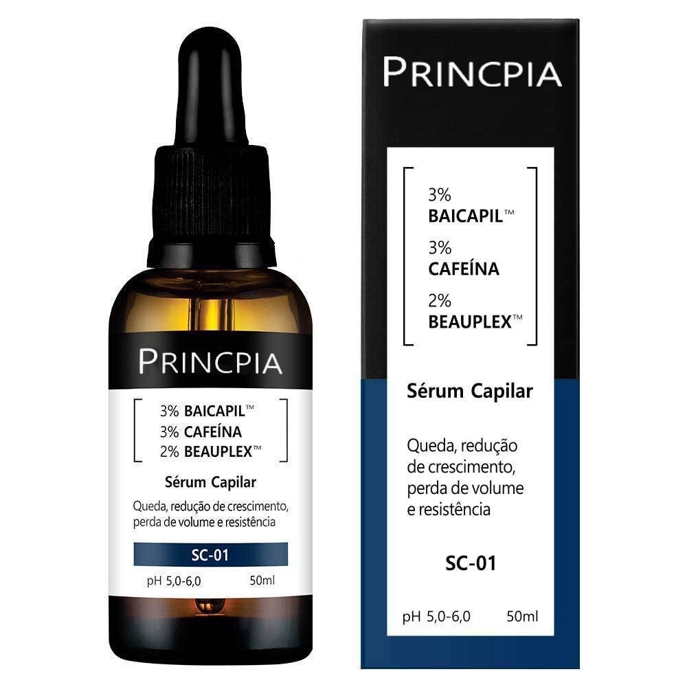 1/2 PCS Hair Serum 3% Bapapil + 3% Caffeine Principia Skincare SC-01 with 60ml - Protetor Termico Cabelo