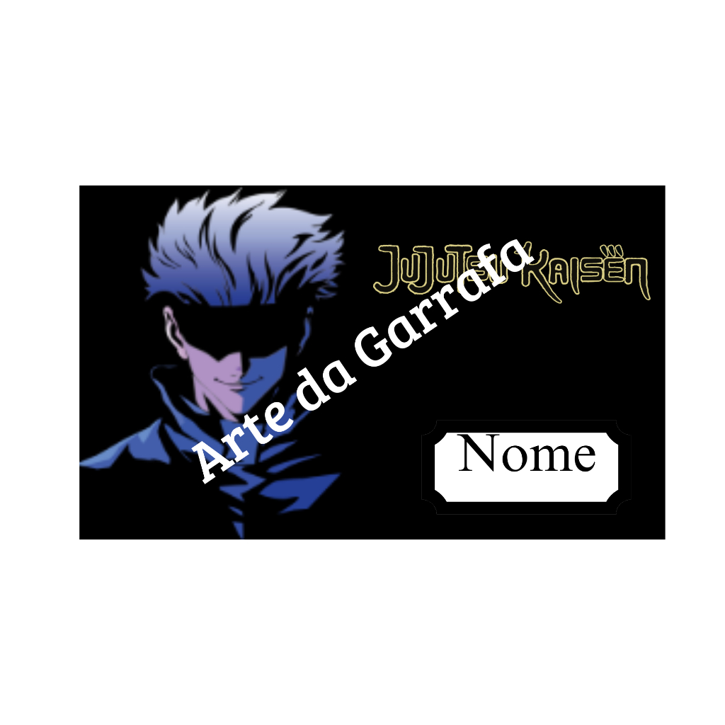 Garrafa Alumínio 600ml Jujutsu Kaisen Personalizada Nome Gojo Yuji Sukuna Anime Otaku Presente