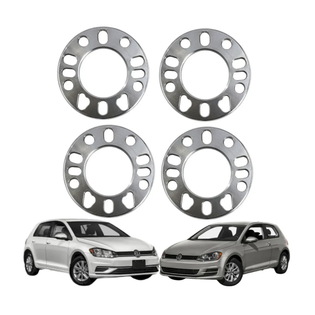 Kit 4 Espaçador 7mm Alargador Roda Golf Mk3 4x100 4 E 5 Fur