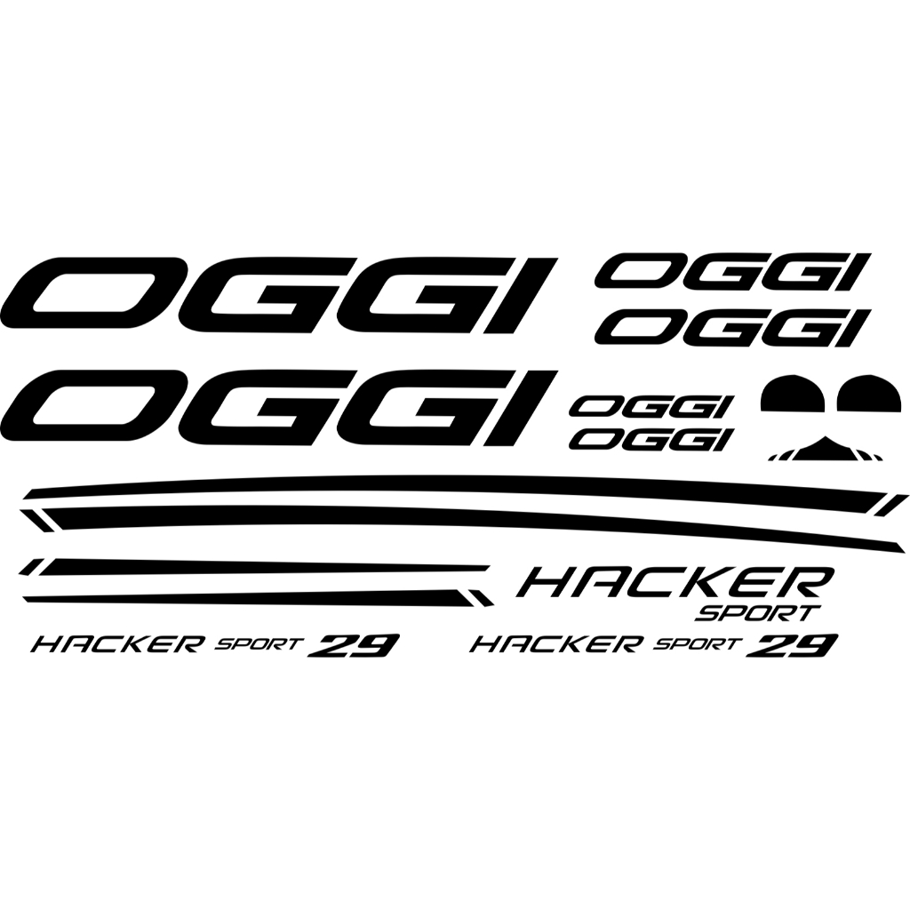 Adesivo  bicicleta Oggi quadro