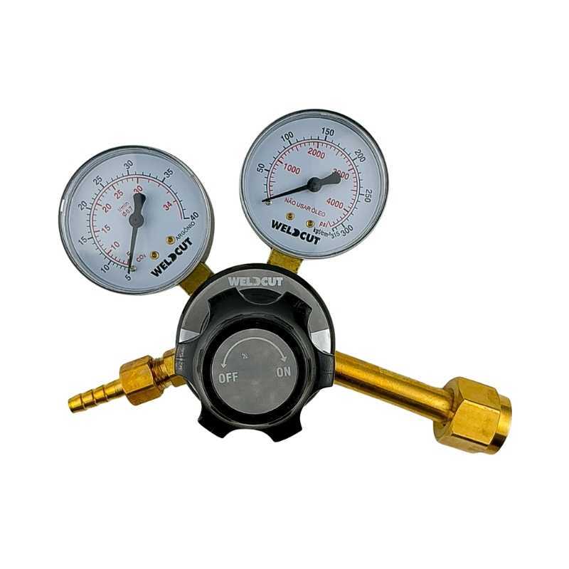 Regulador Co2 S6000 Weldcut Manômetro Solda Mig Mag