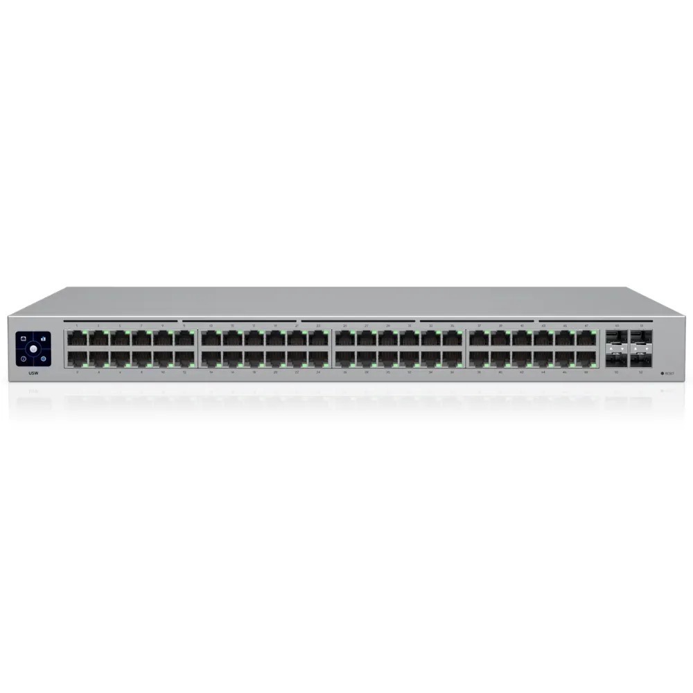 Switch Ubiquiti UniFi Standard 48 Portas RJ45 GbE 10/100/1000 Mbps + 4 Portas SFP 1G Layer 2 - USW-48-BR