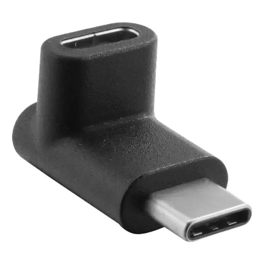 Adaptador Usb-c Macho Para Usb Tipo C Femea 90 Graus