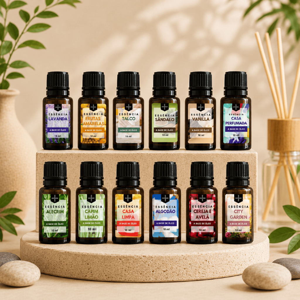 Imagem Essência Premium A Base de Óleo 10ml Aromania Alta Fixação para Velas Aromáticas Sabonetes Home Spray Aromatizador