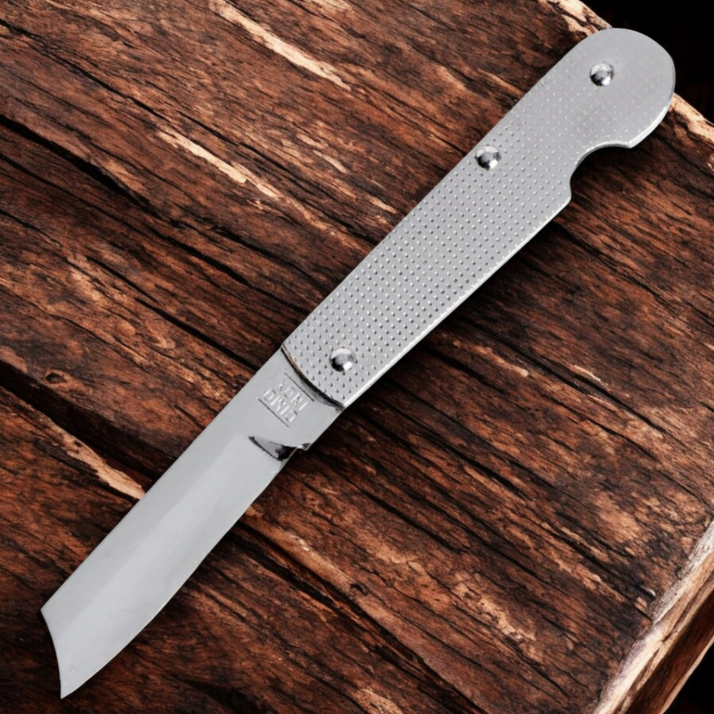 Canivete Cimo Aço Inox Total 420c Com Clip Lâmina 6,9cm