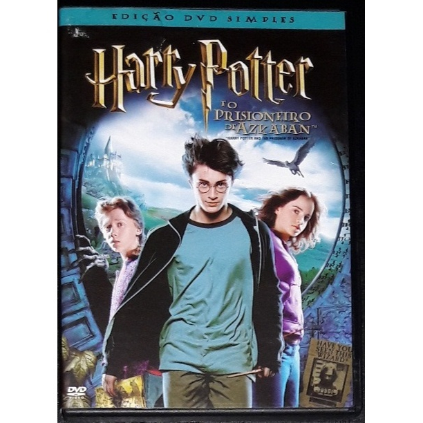 Harry Potter e o Prisioneiro de Azkaban Filme DVD 2005 Ação Aventura Fantasia Daniel Radcliffe Emma Watson Excelente
