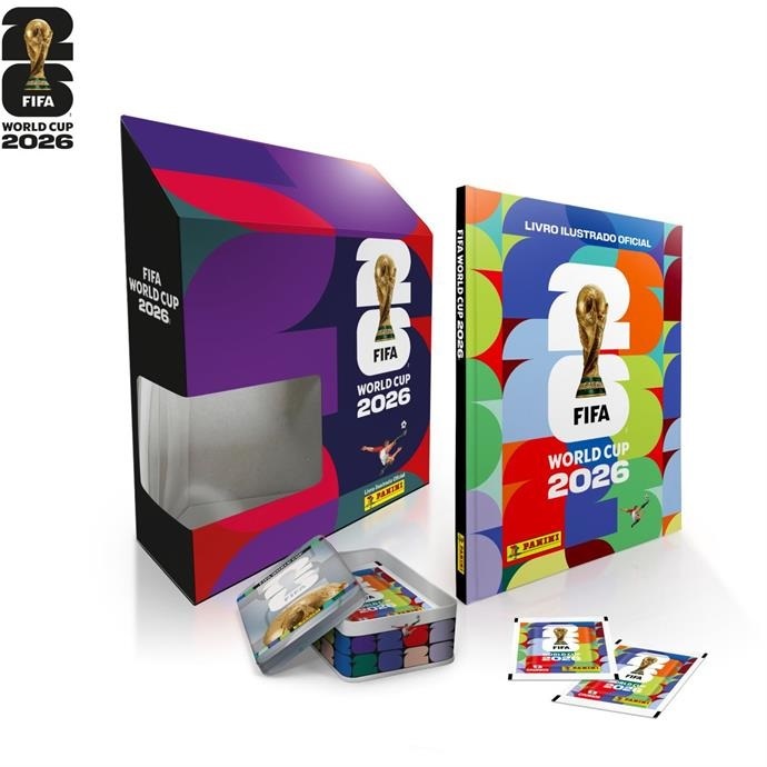 Álbum COPA  BOX PREMIUM+LATA  1 álbum capa dura > 50 envelopes > 1 Lata Classic