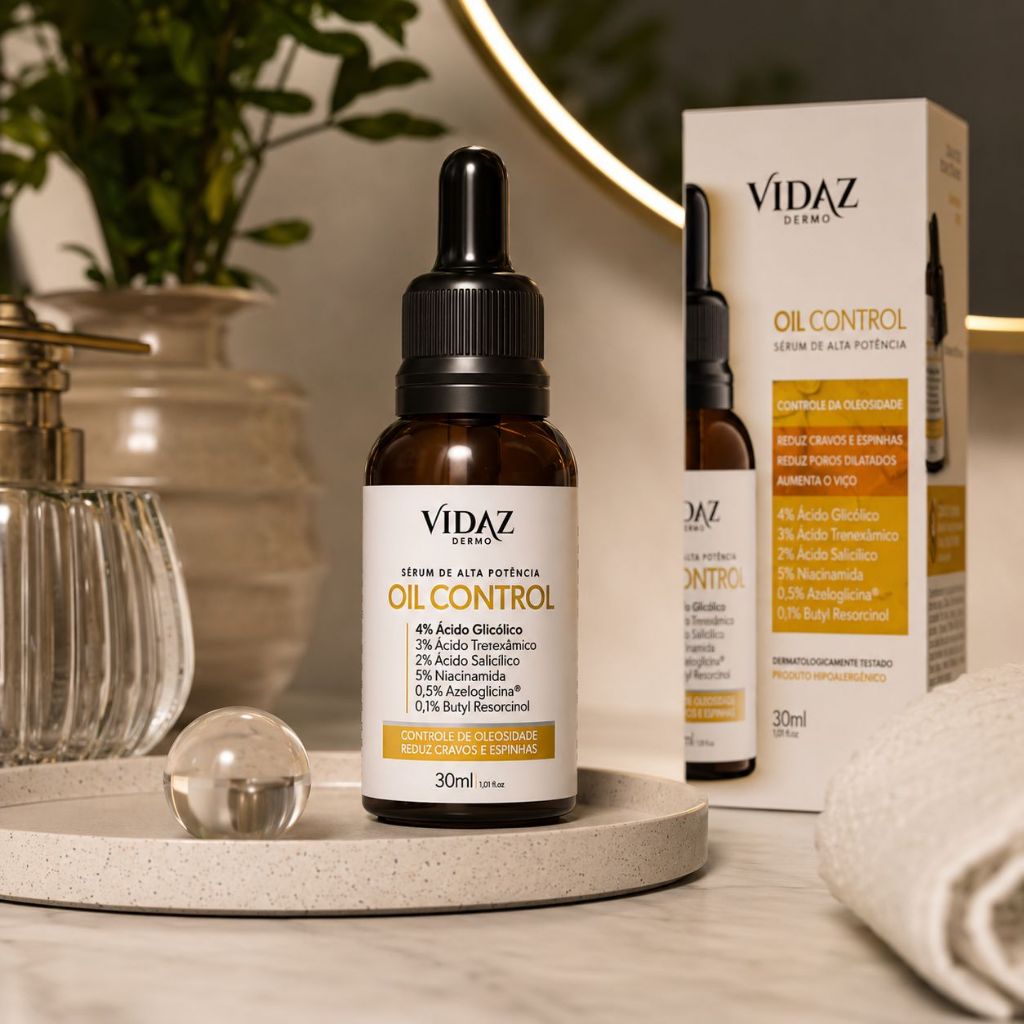 Sérum Facial Oil Control Anti Oleosidade Acne Cravos Skazi Vidaz 30ml