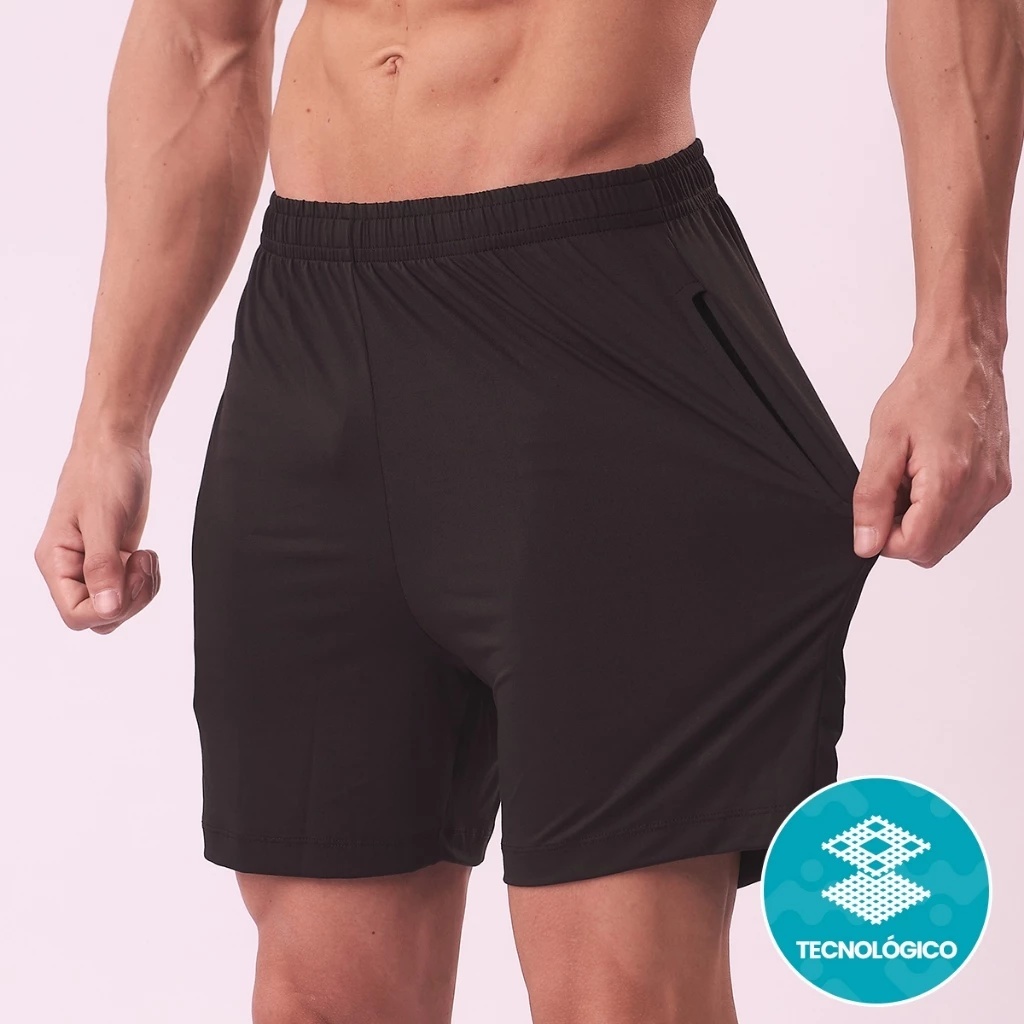 Bermuda Masculino Academia Dry Fit Academia Treino com Elastano