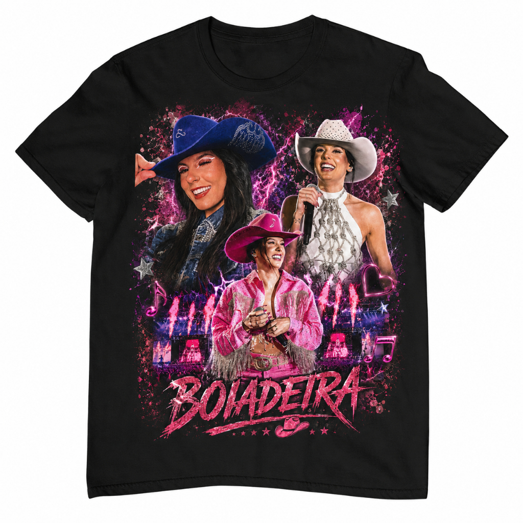 Camiseta Ana Castela Boiadeira Estampa Premium Unissex 100% Algodão