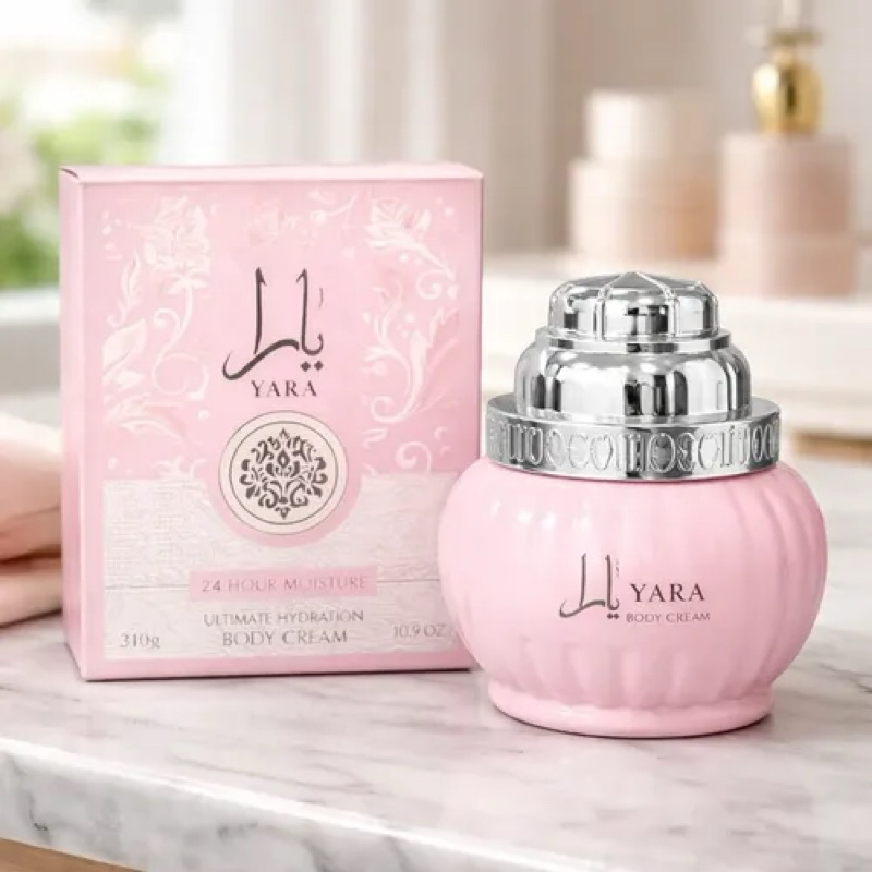 Creme Hidratante Corporal Yara Body Cream Lattafa 310g – Hidratação Intensa e Fragrância Feminina Luxuosa