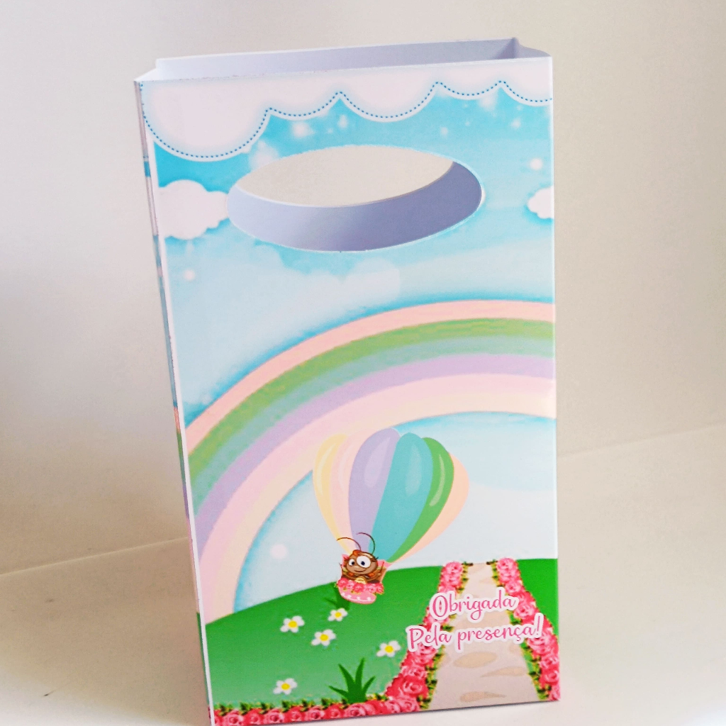 Sacolinha Personalizada Galinha pintadinha rosa/ sacolinha surpresa/ lembrancinha galinha pintadinha /  PEGUE E MONTE