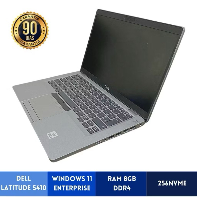 Notebook Dell Latitude 5410 Intel Core I5 10º Geração Memória RAM 8GB DDR4 Armaz