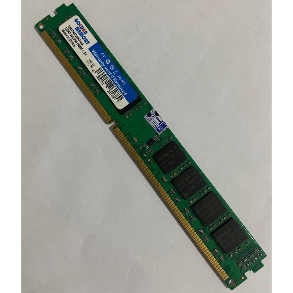Memória Ram Golden Memory 4gb Ddr3 1066mhz Para Pc