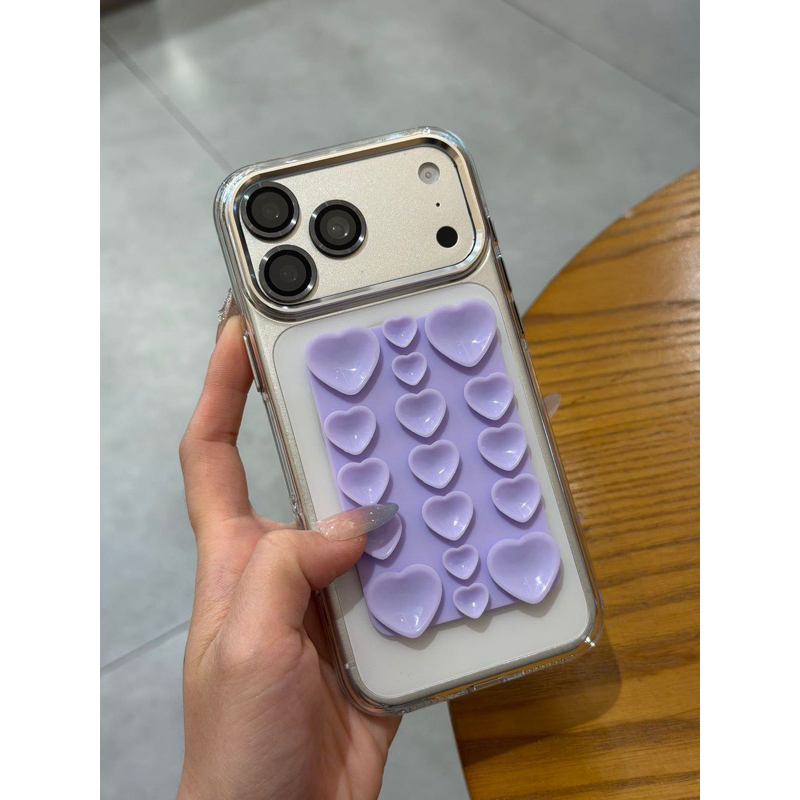 Suporte Ventosa de Silicone para Celular Coração – Fixação Prática para Gravar Vídeos, TikTok e Fotos