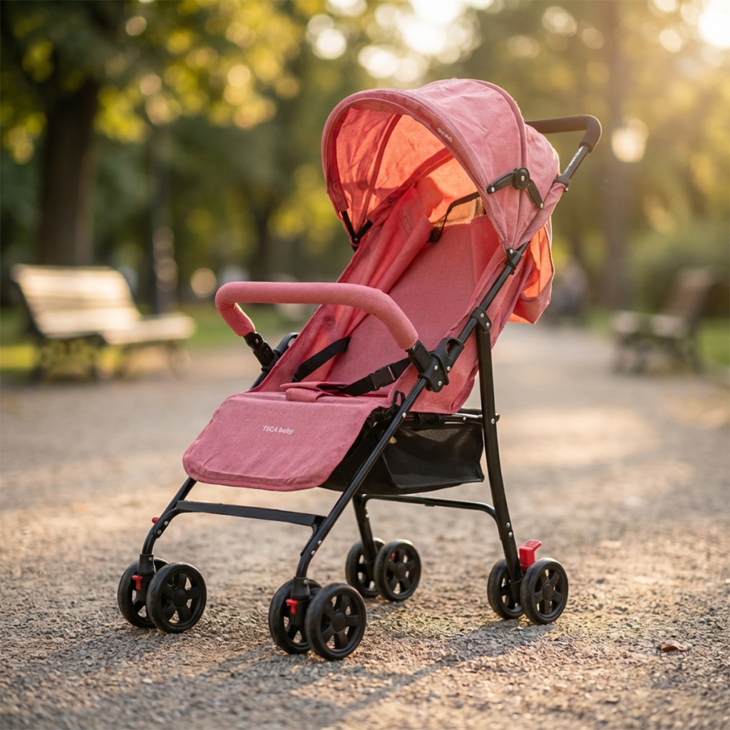 Imagem Carrinho De Bebê Passeio Leve Dobrável 6 A 36 Meses Teca Baby