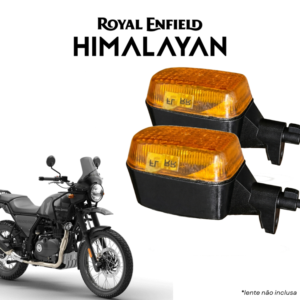 Carcaça Pisca Seta Himalayan 411 Suporte Moto Impressão 3D Resistente