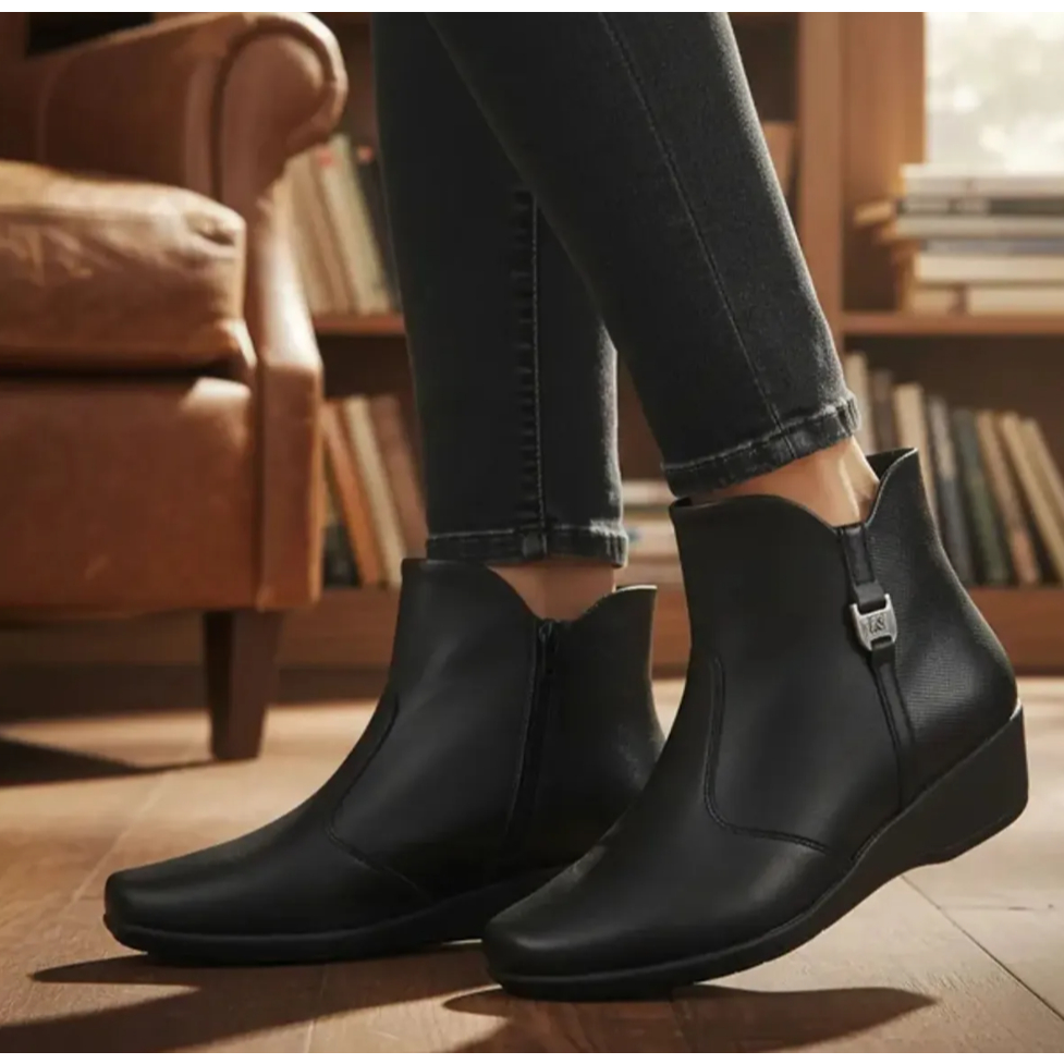 Bota Anabela Cano Baixo Esporão 143249 Preto Piccadilly