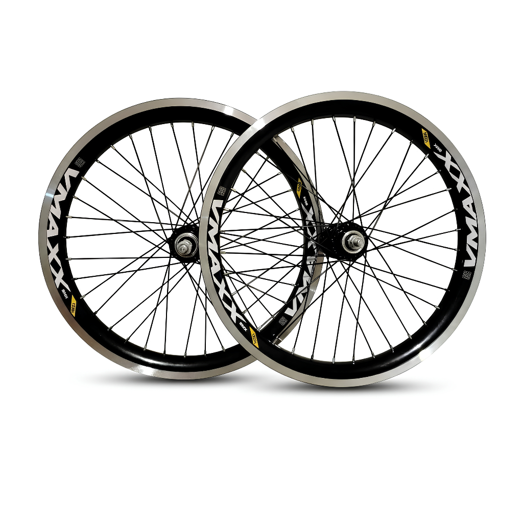 Roda Aro 20 Mod Vmaxx Roda de Bicicleta Completa C/ cubo Alumínio Rolamento Bike Grau Bmx
