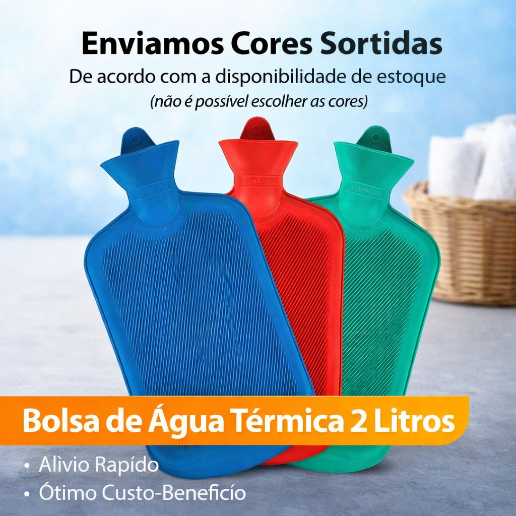 Bolsa Grande Termica De Agua Quente Fria Compressa Cólica Dores