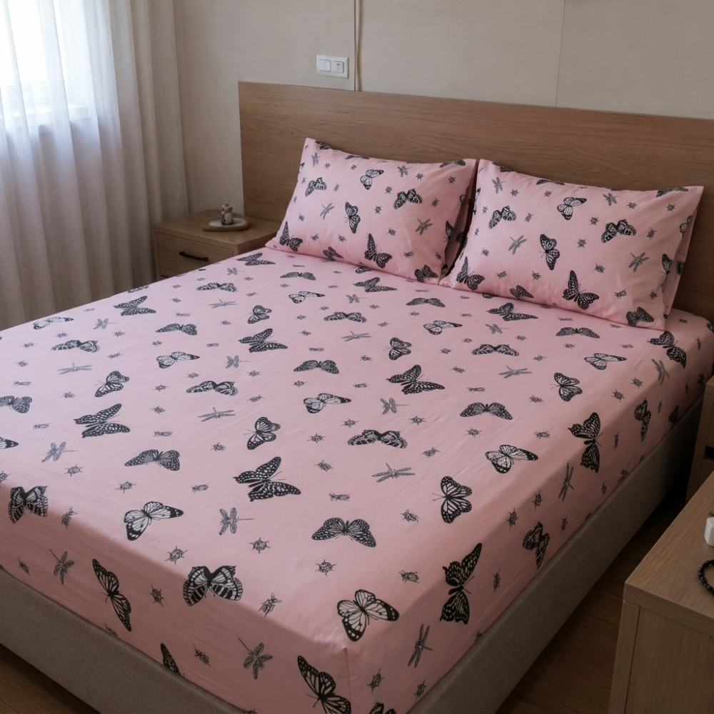 Jogo de Cama 02 OU 03 Peças Solteiro, Casal, Queen OU King Estampado 180 Fios Basic